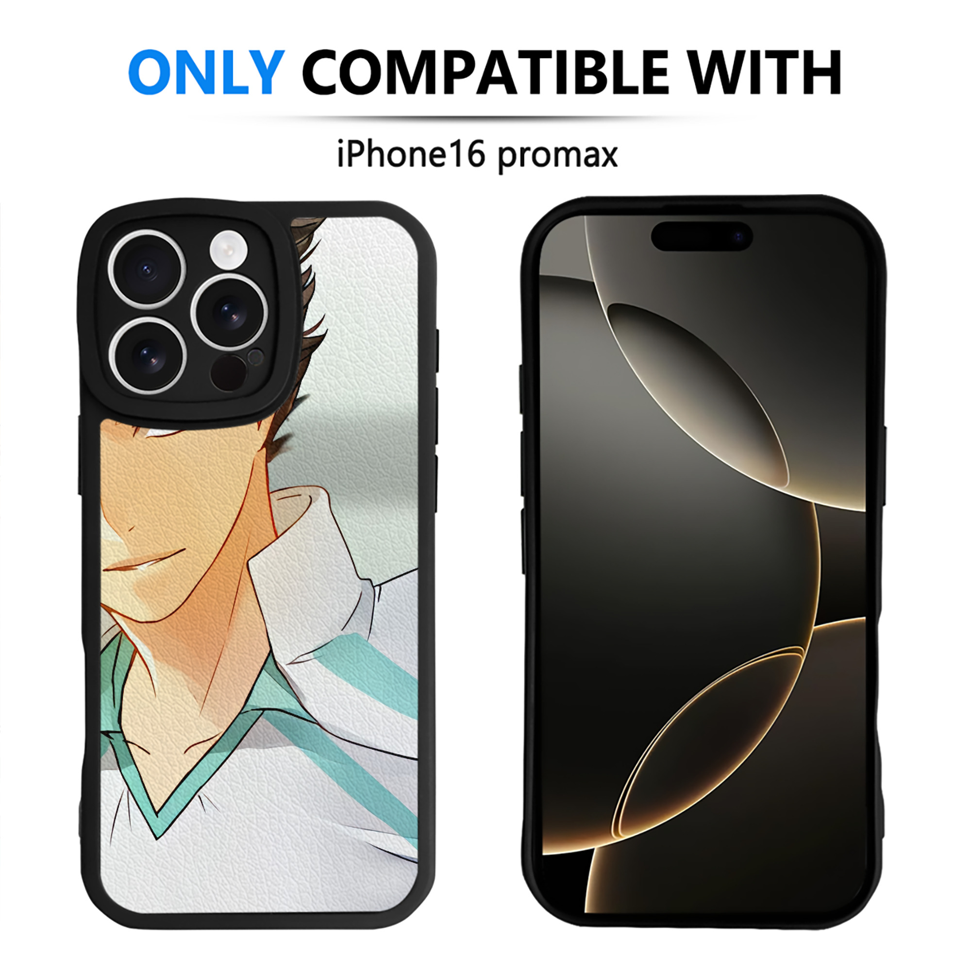 （画像用） ハイキュー!! Haikyu!! 【iPhone 16シリーズ対応】シリコンスマホケース（レザー調） 材質：シリコン